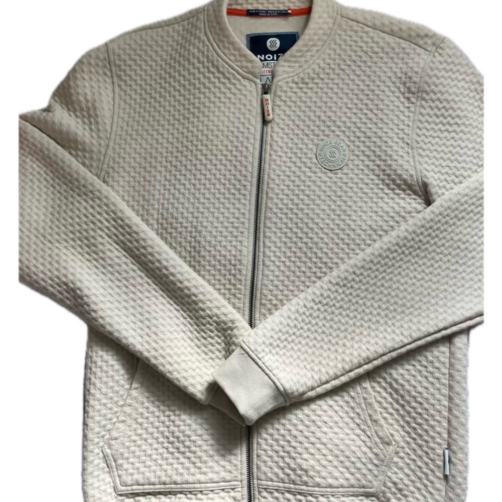 NOIZE Full Zip Men's Large Cream Nordstrom Sweater